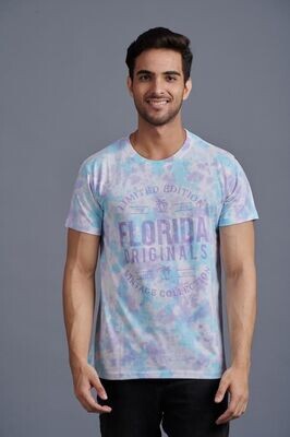 Florida Men’s T-Shirt Tye Dye Blue