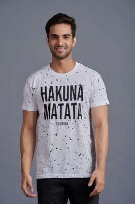 Hakuna Matata Splatter Men’s T-Shirt White
