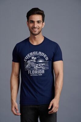 Florida Everglades Men’s T-Shirt Navy Solid