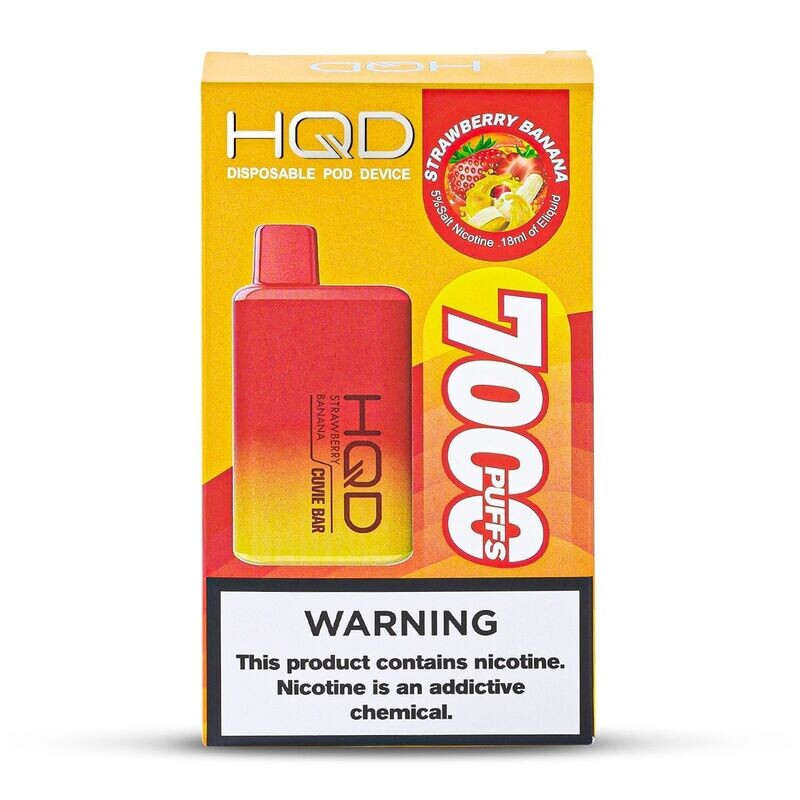 HQD 7000 Strawberry Banana (5 Pack)