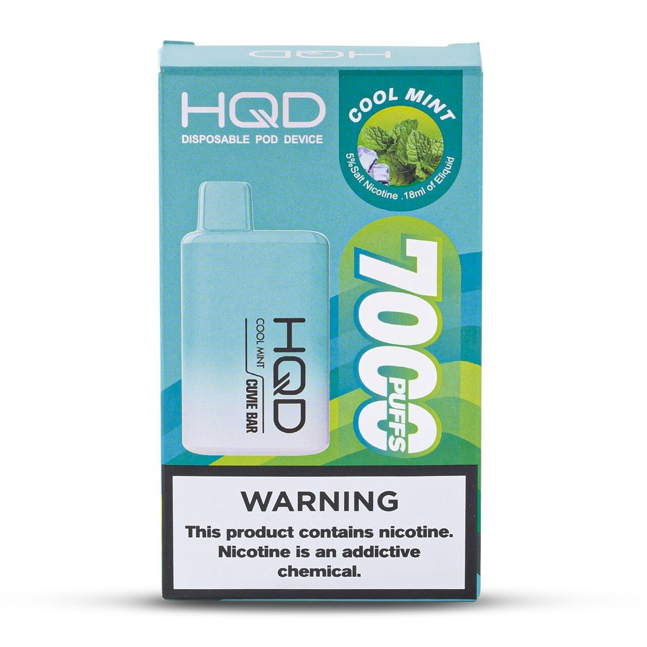 HQD 7000 Cool Mint (5 Pack)