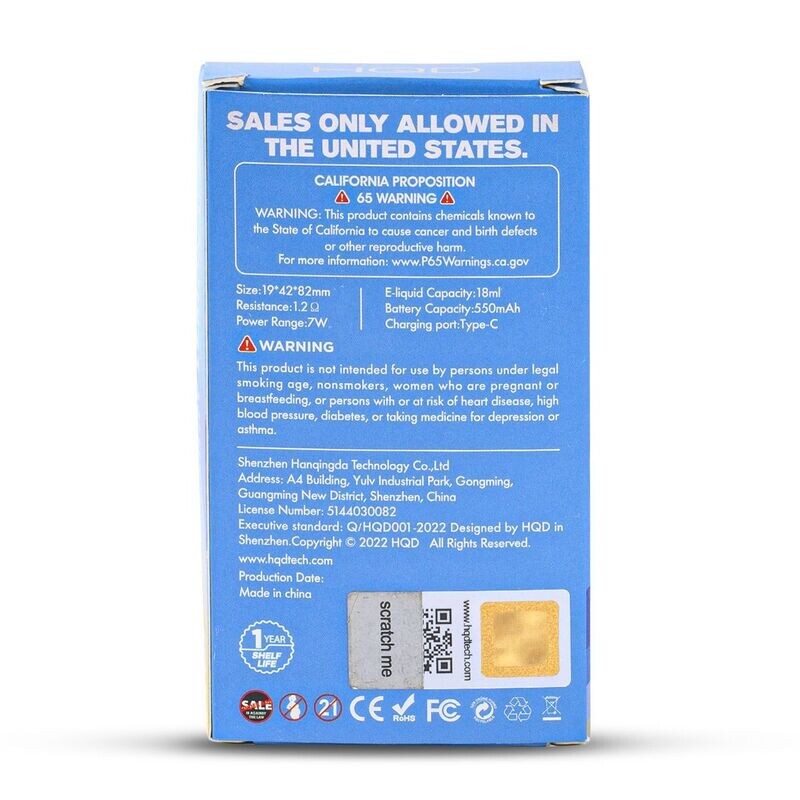 HQD 7000 Clear (5 Pack)