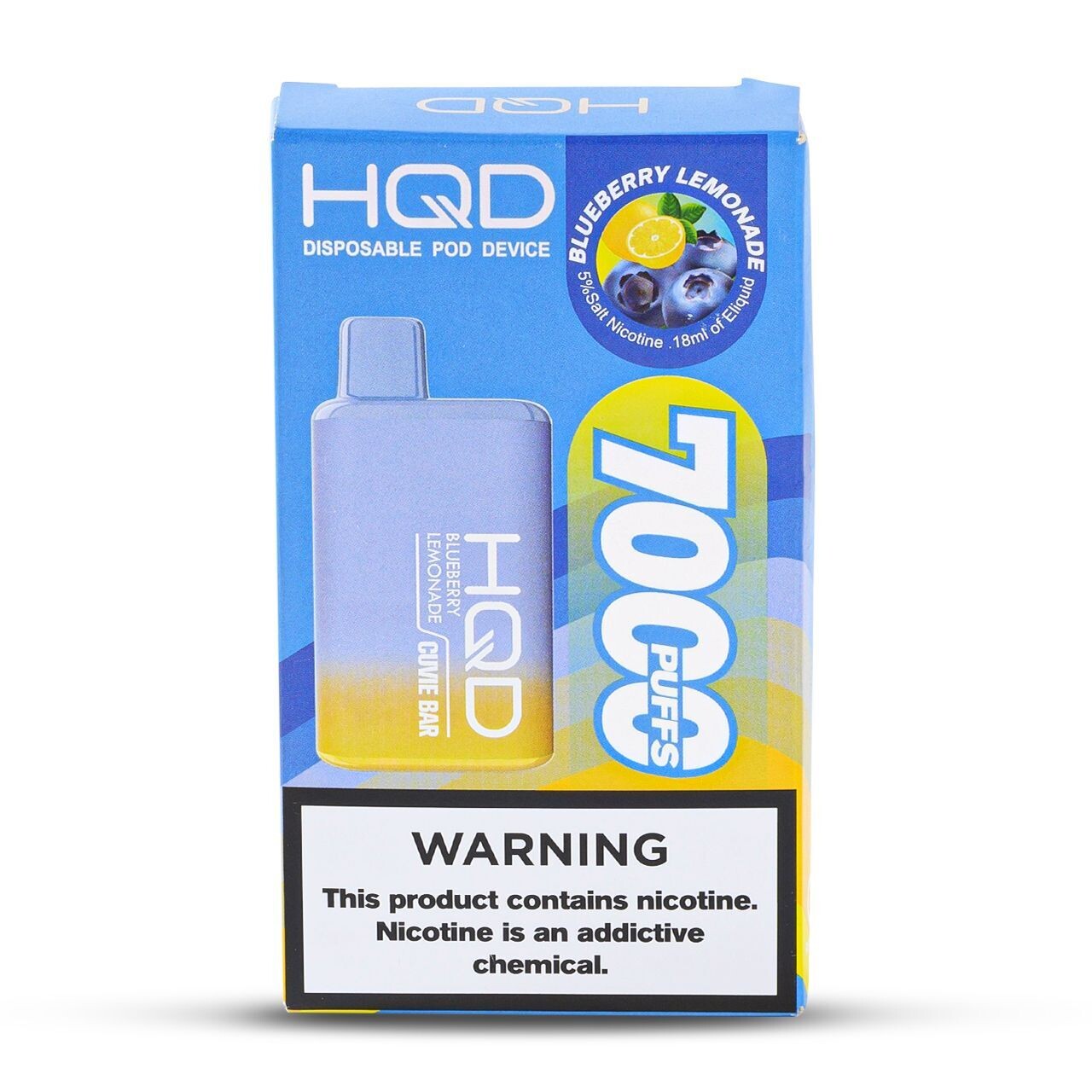 HQD 7000 Blueberry Lemonade (5 Pack)