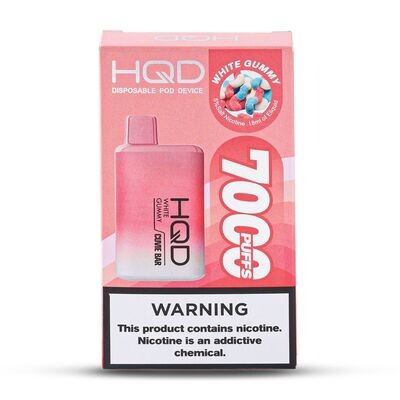 HQD 7000 White Gummy (5 Pack)