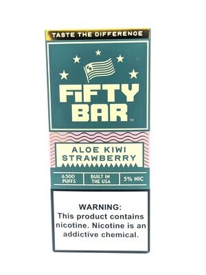 Fifty Bar Aloe Kiwi Strawberry Ice (10 Pack)