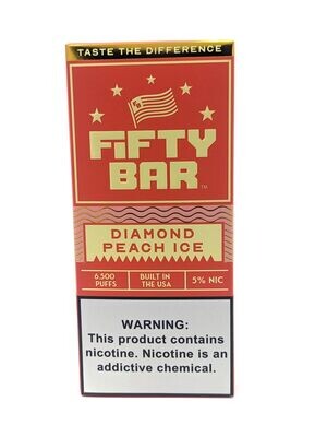 Fifty Bar Diamond Peach Ice (10 Pack)