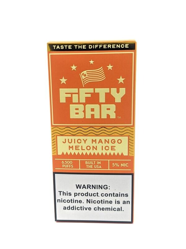Fifty Bar Juicy Mango Melon Ice (10 Pack)