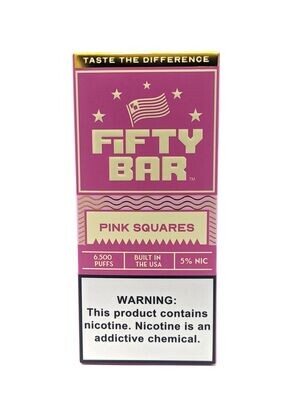 Fifty Bar Pink Square (10 Pack)
