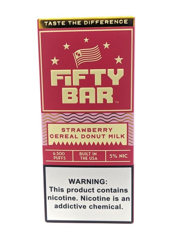 Fifty Bar Strawberry Cereal Donut milk (10 Pack)