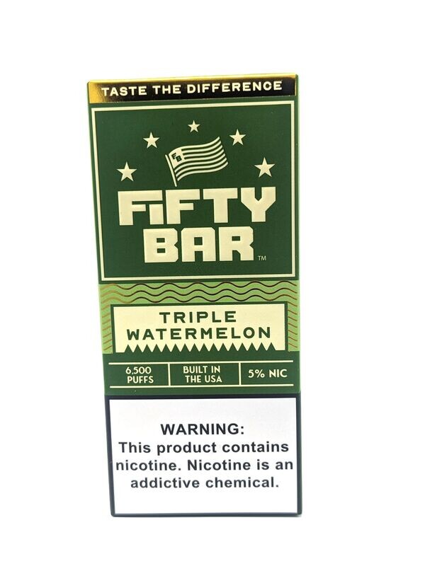 Fifty Bar Triple Watermelon Ice  (10 Pack)