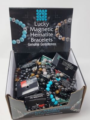 Lucky Magnetic Hematite Bracelets (50 Pack)