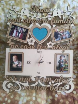 Reloj PDF con fotos y mensaje