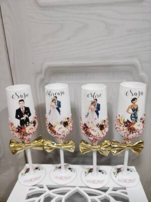 Copas novios y padrinos