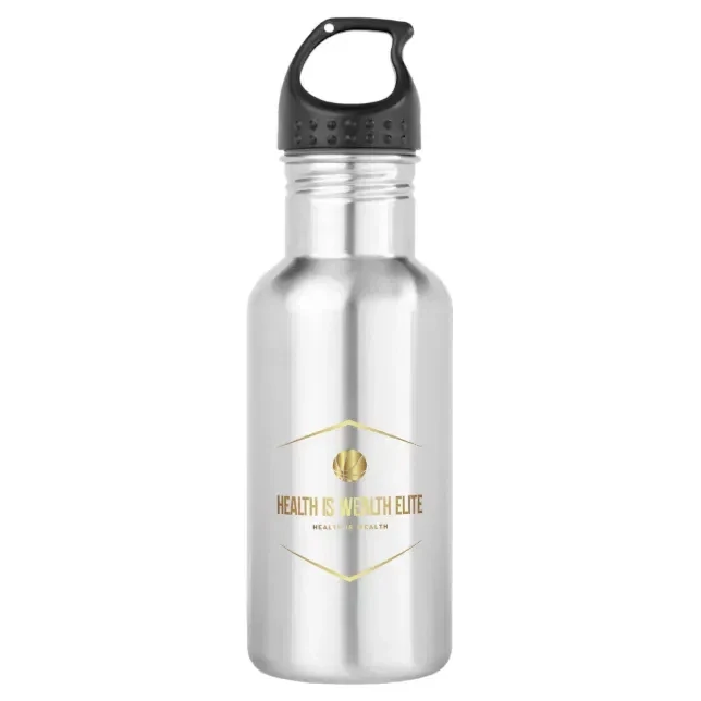 Health is Wealth Water Bottle