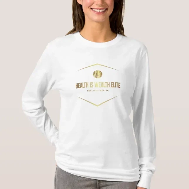 Health is Wealth Elite Women's Long Sleeve Shirt