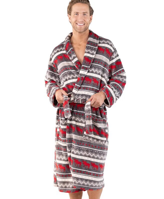 Cabin Moose Men’ Bathrobe