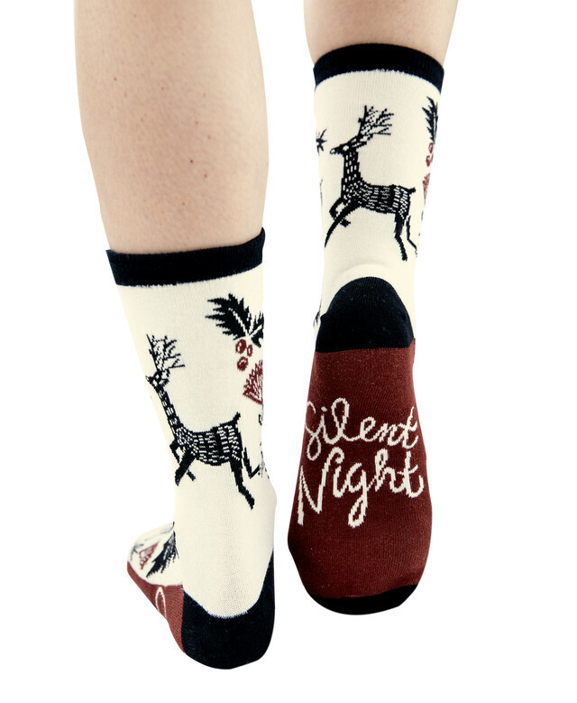 Silent Night Crew Sock