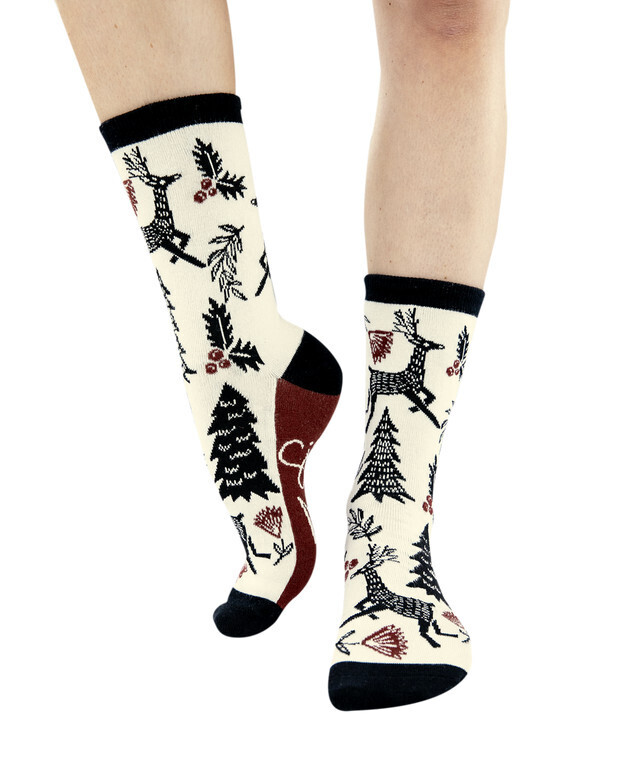 Silent Night Crew Sock