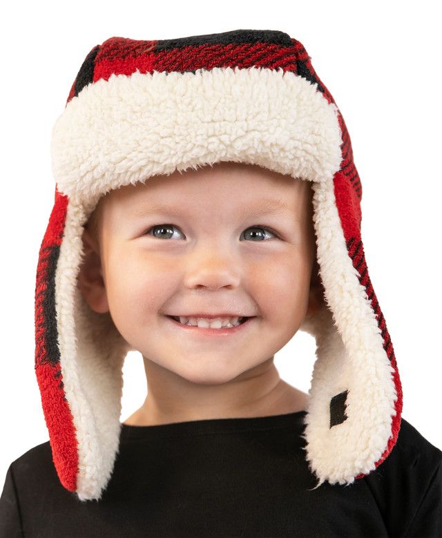Red Plaid Bomber Critter Cap