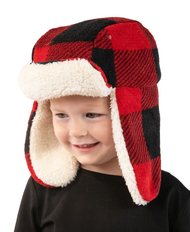 Red Plaid Bomber Critter Cap