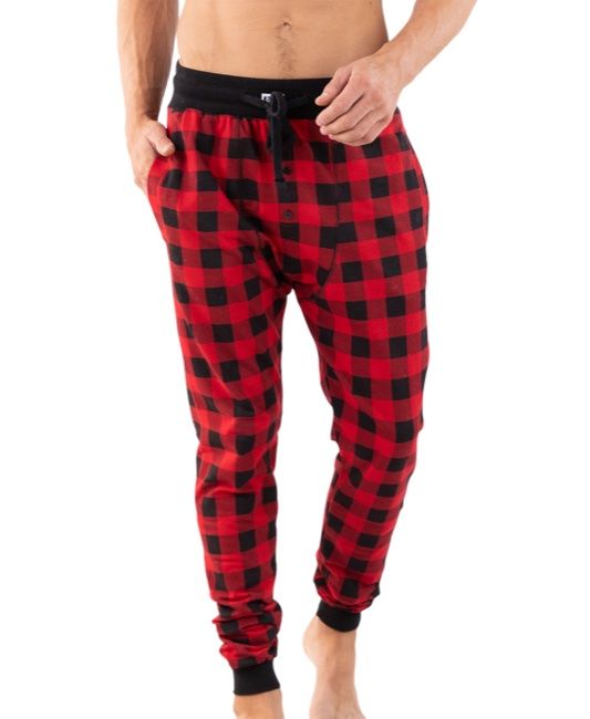 Red Plaid Long Johns, Size: XS