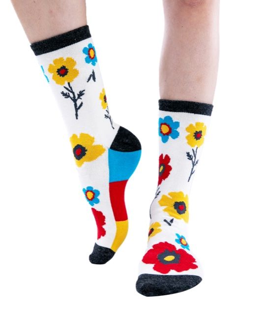 *Rise and Shine Crew Sock, Size: ONE SIZE