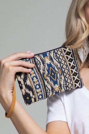 Handmade Ethnic Pattern Clutch