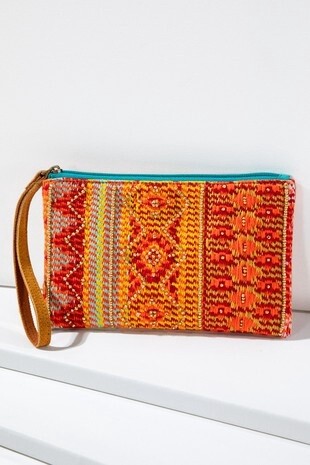 Tessa Handmade Ethnic Pattern Clutch