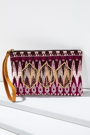 Handmade Ethnic Pattern Clitch Abigail