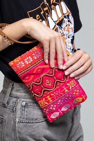 Handmade Pattern Clutch Calla