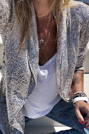 Sequin Jacket Blazer