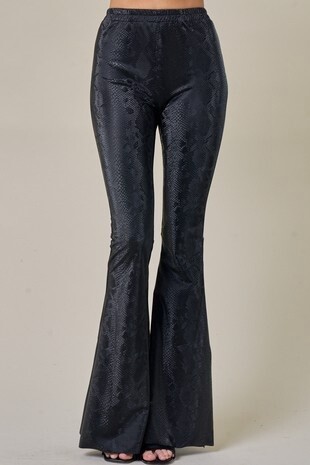 Animal Print Bell Bottoms