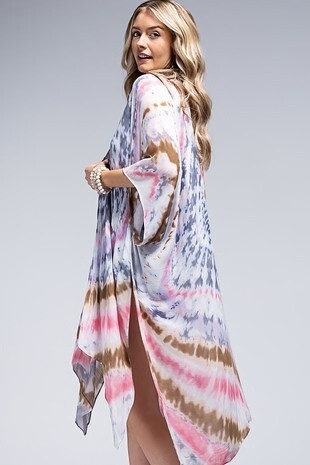 Tie / Dye Kimono Pink