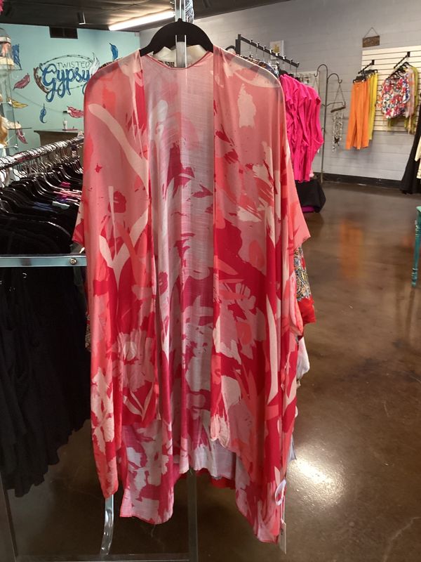 Sharon Flower Print Kimono