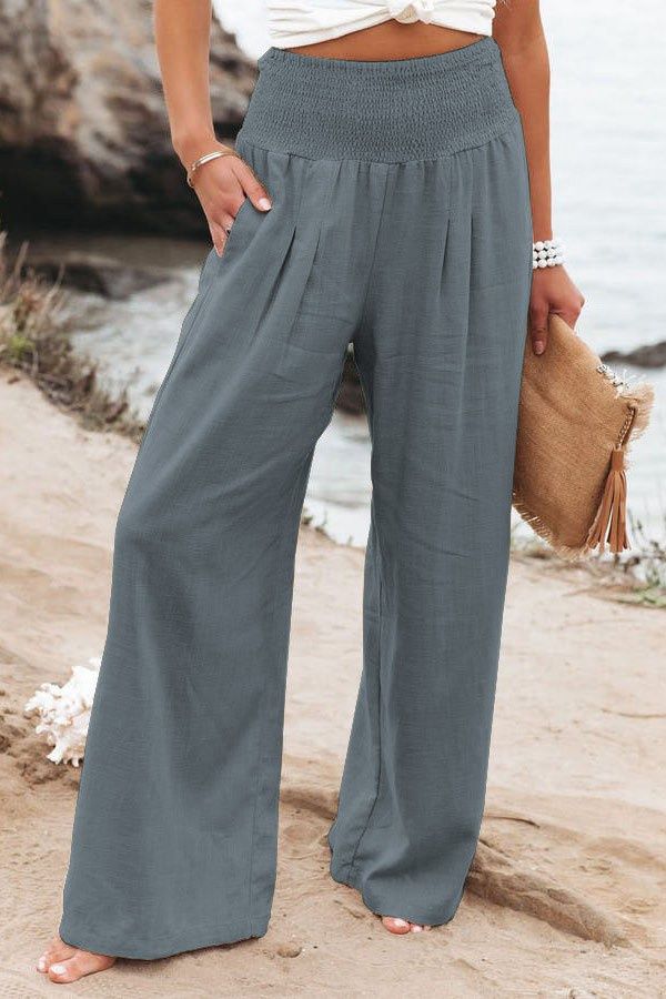Womens Casual Style Cotton Worn-Out Pants