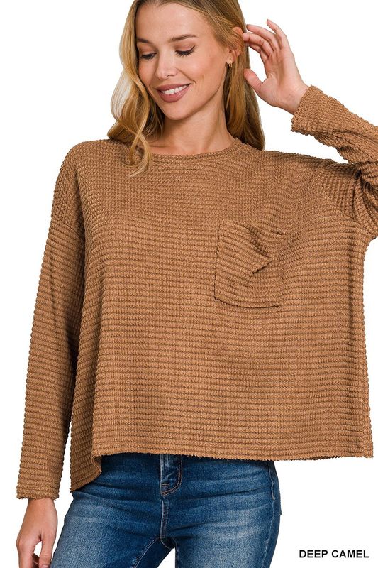 Sweater Deep Camel Jacard