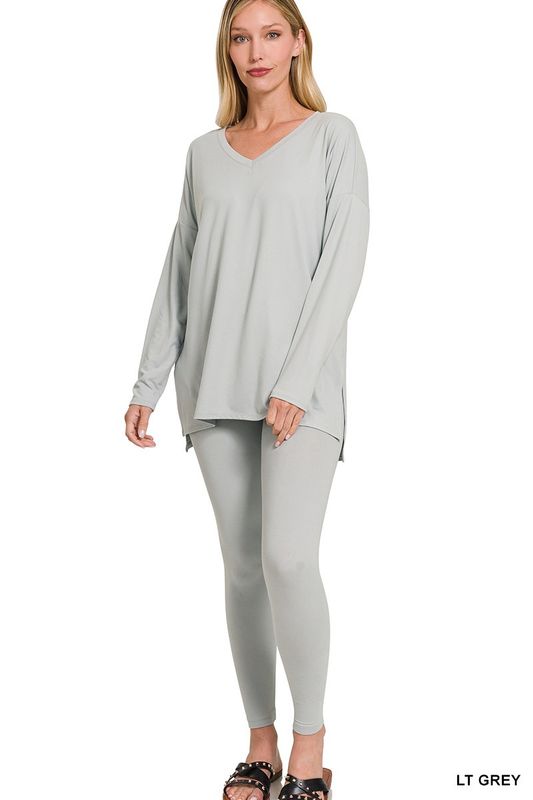 Microfiber Brushed Loungewear Set