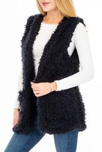 Shaggy Faux Fur Vest