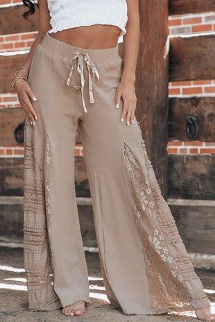 Boho Lace Patchwork Pants