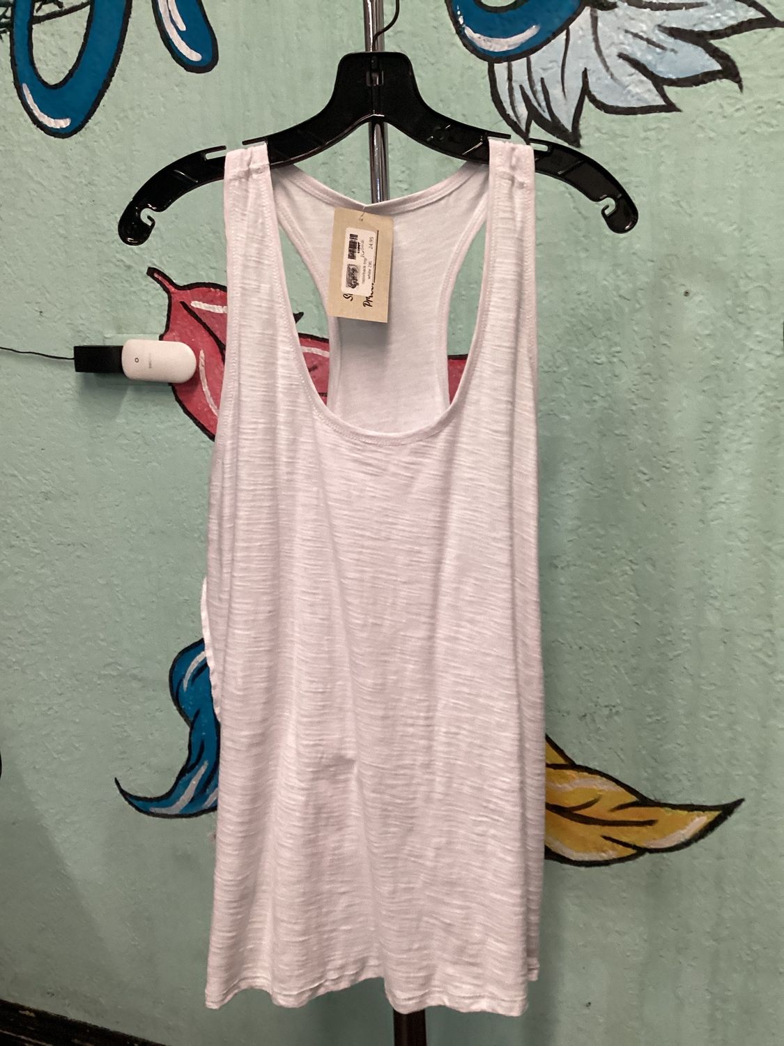 Razor Back White Tank