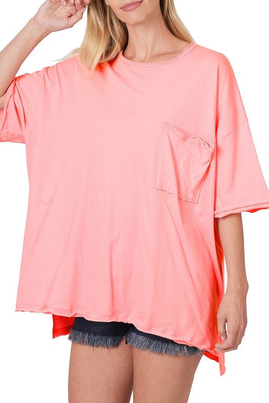 Peach Boyfriend Tee Oversized