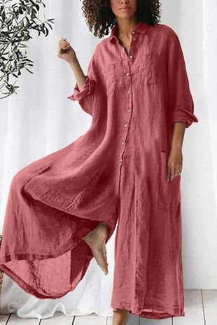 Cotton Linen Jumpsuit