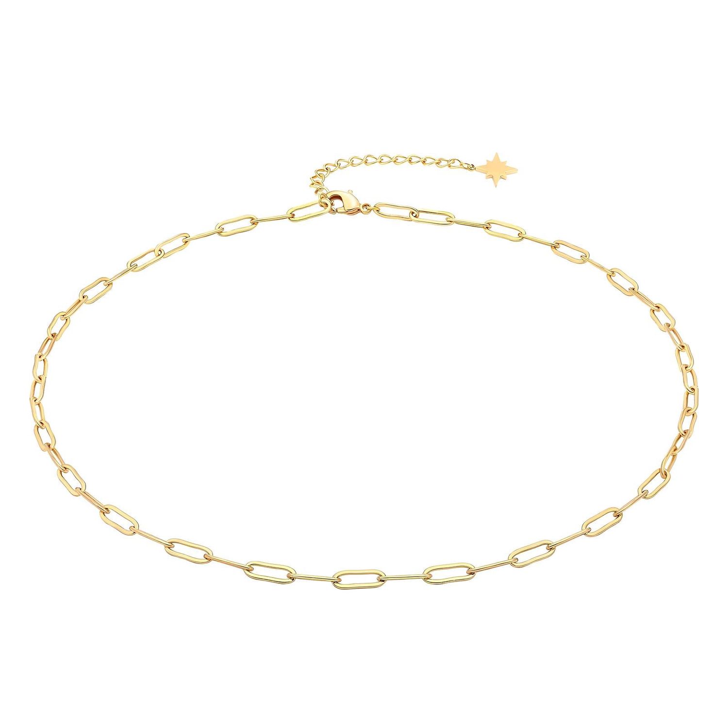 18K gold plated Stainless steel necklace Chainlink
