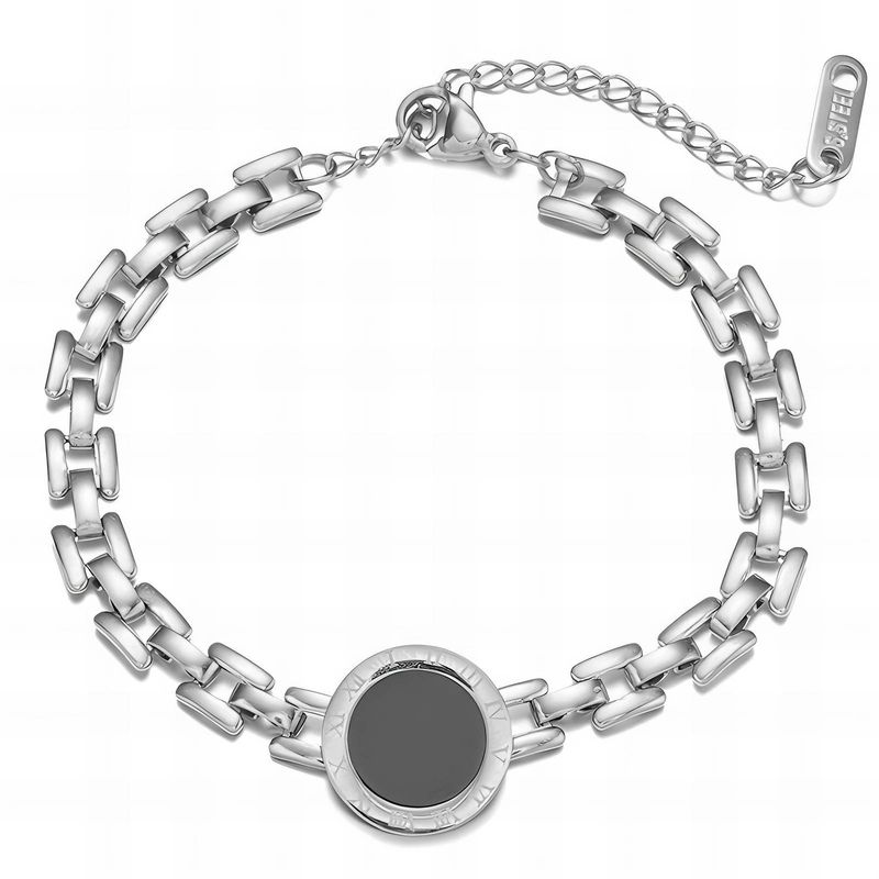 Stainless steel bracelet, Clock Face