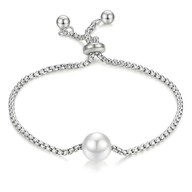 Stainless steel bracelet, Freshwater Pearl