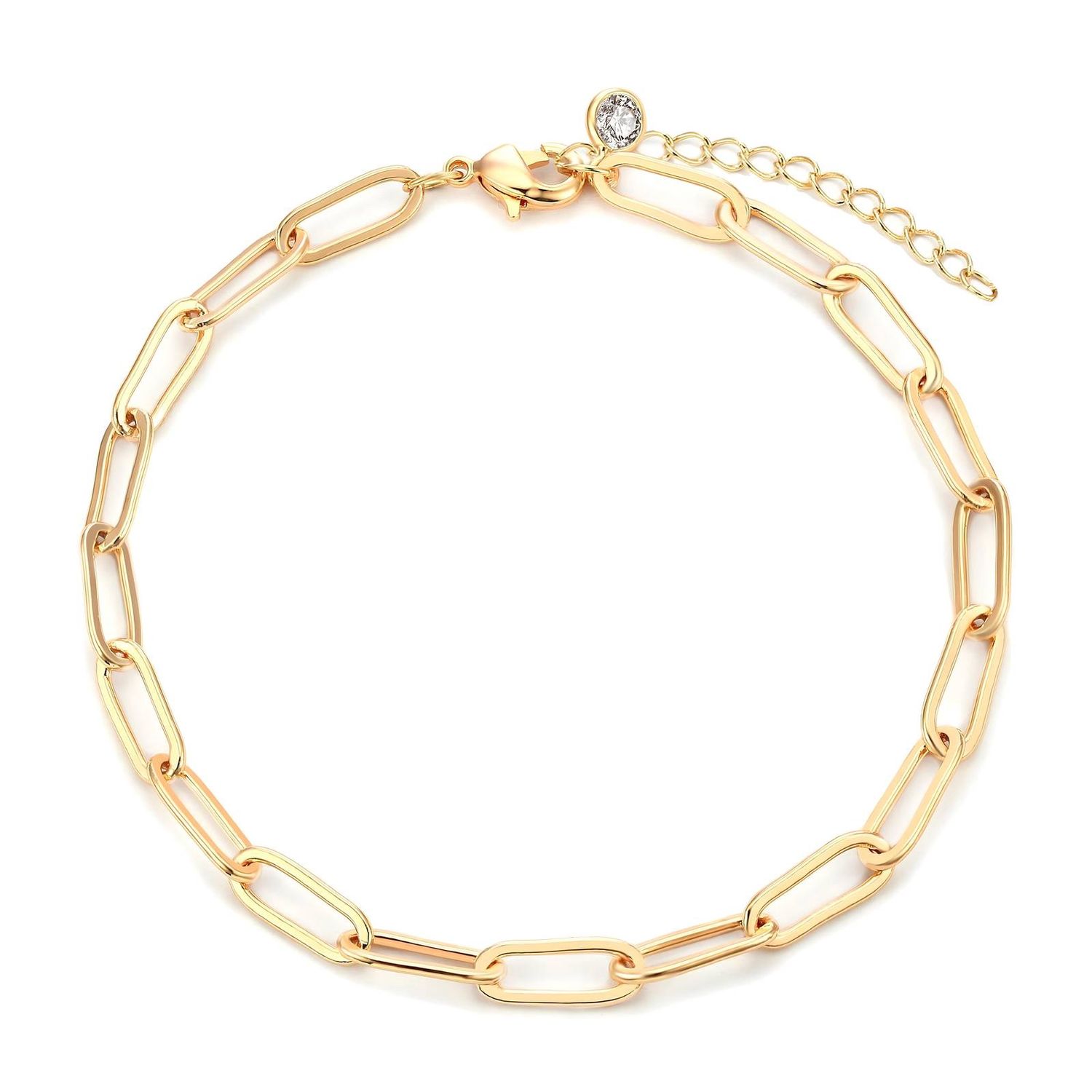 18K gold plated Stainless steel bracelet, Chainlink