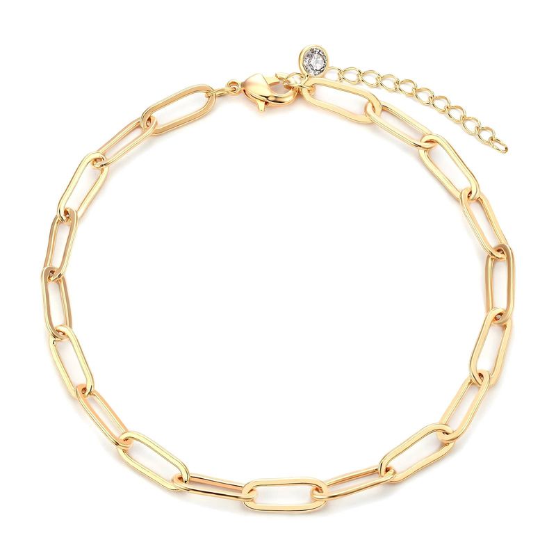 18K gold plated Stainless steel bracelet, Chainlink