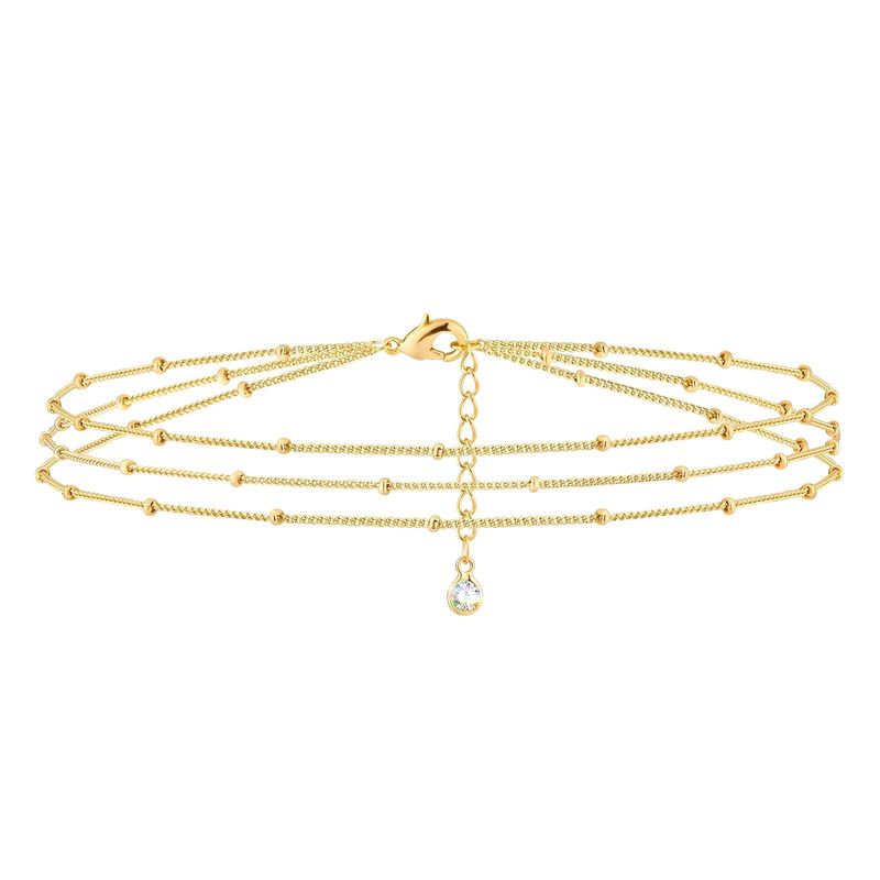 18K gold plated Stainless steel bracelet, Triple