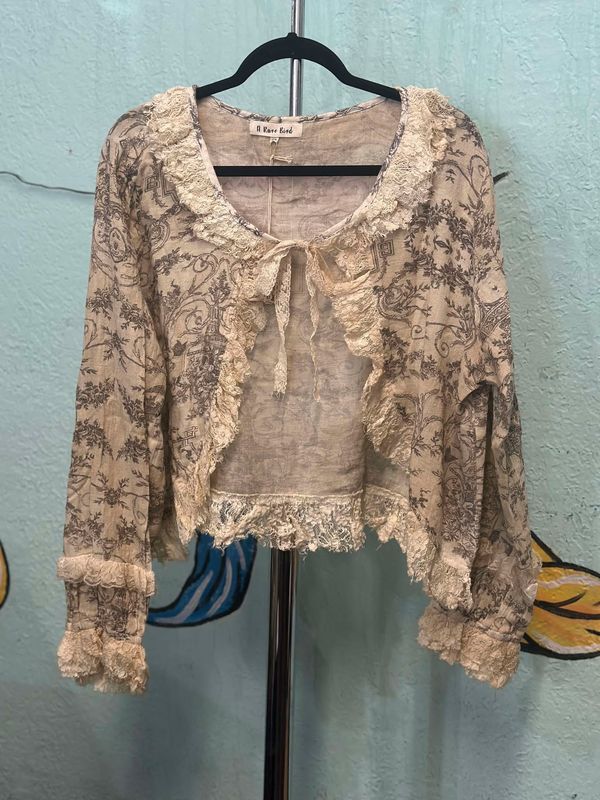 Tule Jacket Crop Printed