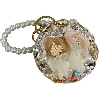 Wristlett Bling Circle Mirror